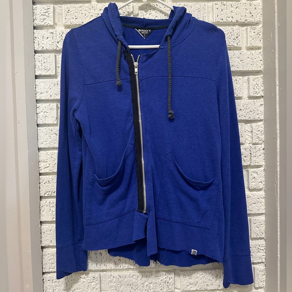 Roxy Women's Royal Blue Zip-Up Jacket